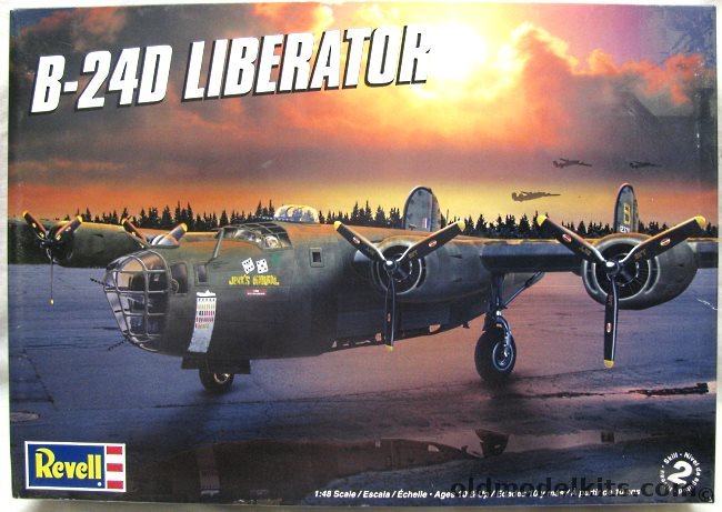 Revell 1/48 Consolidated B-24D Liberator - With Eduard Mask - (ex Monogram), 85-5625 plastic model kit